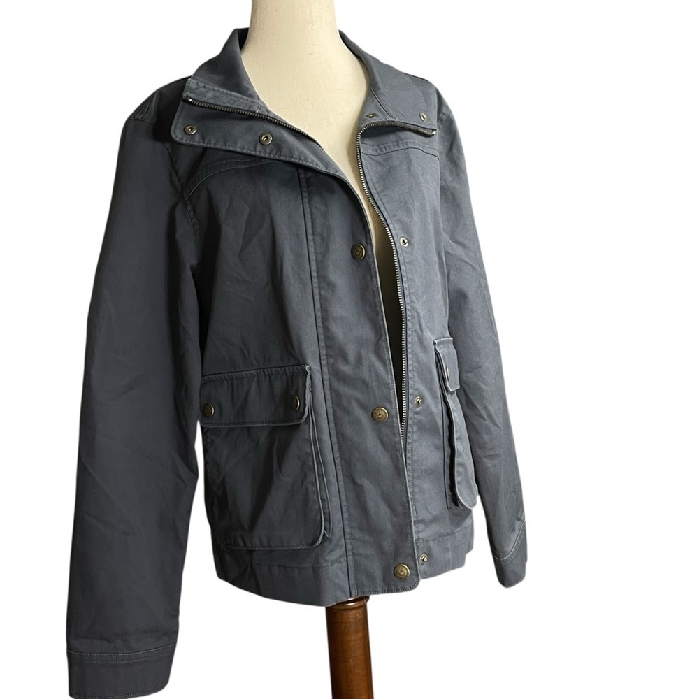 Patagonia Womens Prairie Dusk Barn Jacket Smolder Blue Military Style Coat Sz S - Picture 4 of 16